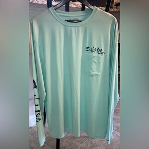 Men's Salt Life Calm Seas Long Sleeve Lightweight Graphic Shirt, XL Extra Large